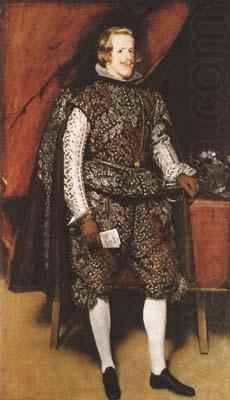 Diego Velazquez Portrait of Philip IV of Spain in Brown and Silver (mk08) china oil painting image